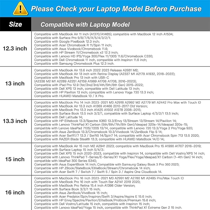 MOSISO Laptop Case 13.3 inch, 13-13.3 inch Laptop Sleeve Bag Compatible
