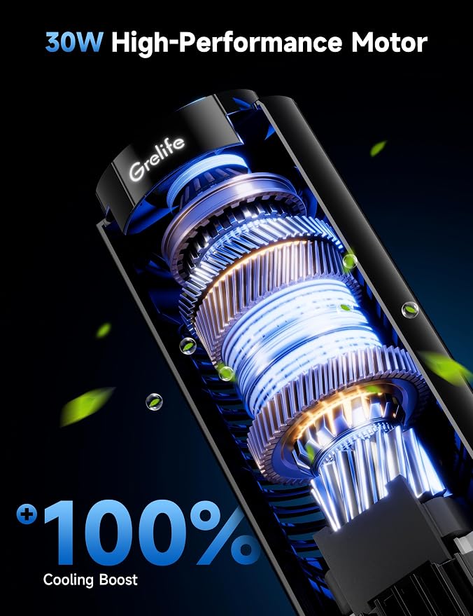 Grelife Tower Fan, Mechanical Controls, 3 Speed Settings, 90° Oscillation