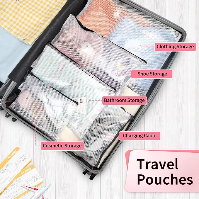 Umriox Extra Large Waterproof Zipper Pouches