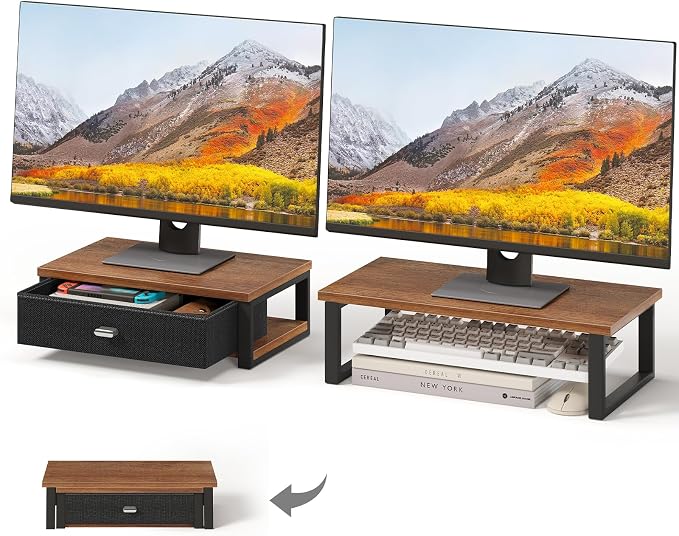 WOHOMO Dual Monitor Stand Riser