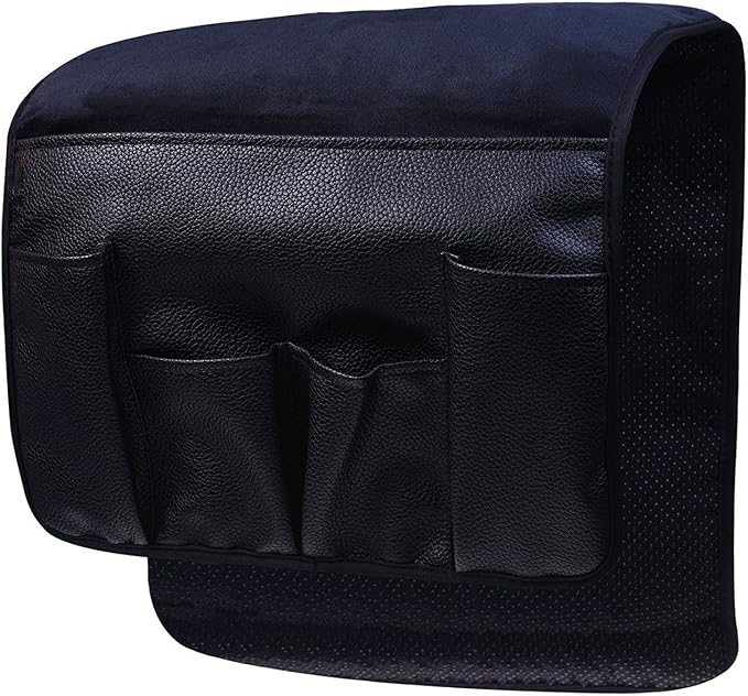 Wanty Velvet Sofa Couch Chair Armrest Soft Caddy Organizer Holder