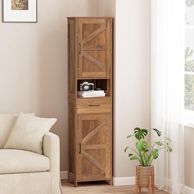 67" H Tall Bathroom Storage Cabinet
