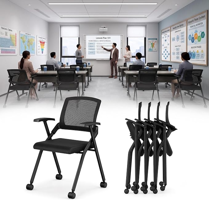 6 Pack Folding Office Chair