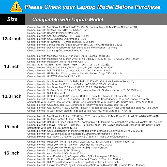 MOSISO Laptop Case 13.3 inch, 13-13.3 inch Laptop Sleeve Bag Compatible