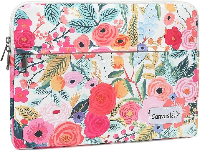 Canvaslove Floral Pattern Laptop Sleeve Case Cover