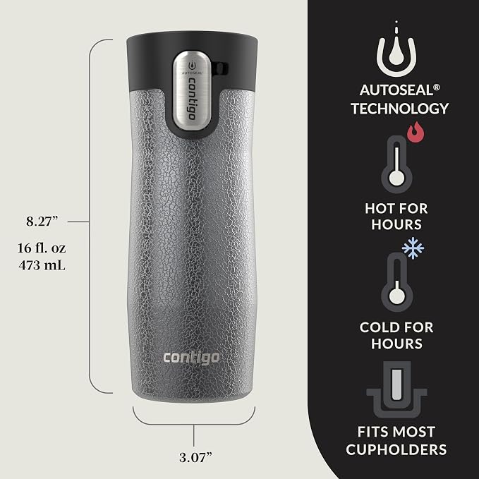 Contigo AUTOSEAL West Loop Vacuum-Insulated Stainless Steel Travel Mug