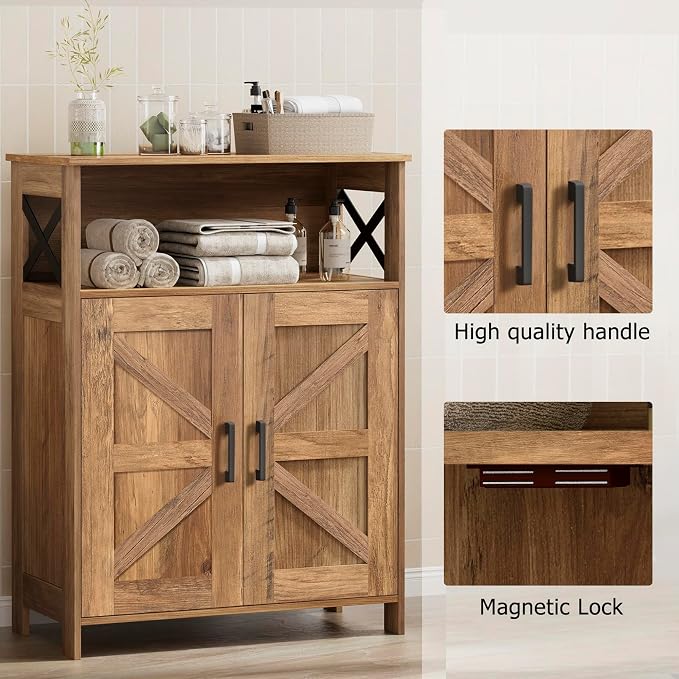 Farmhouse Bathroom Storage Cabinet