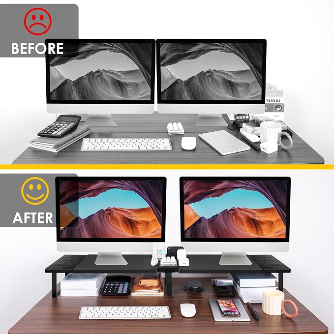 Dual-Monitor Stand for Desk