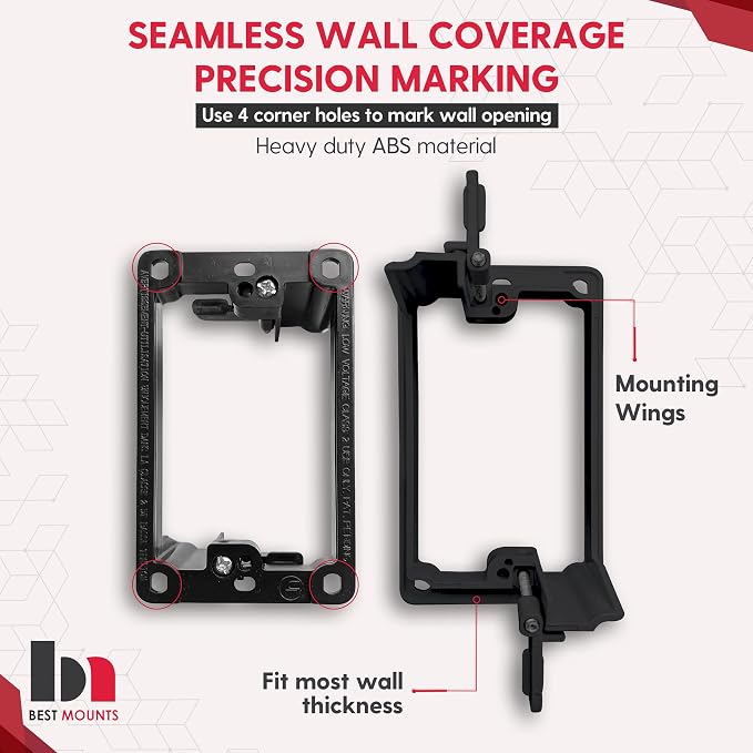 2 Pack In Wall Cable Management Kit