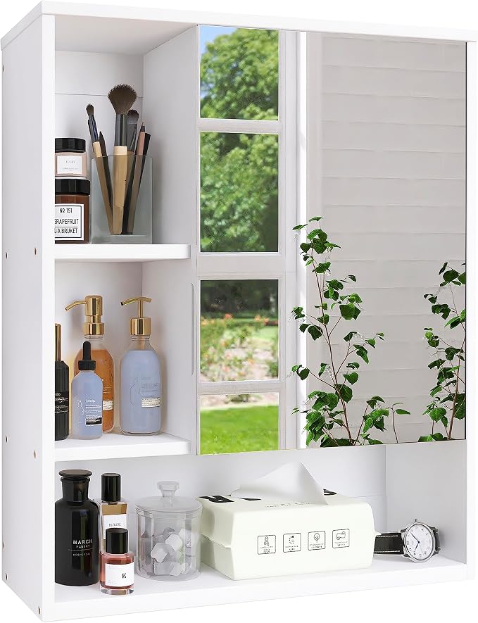 Bathroom Mirror Cabinet Wall Mounted