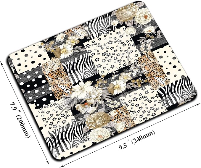 Mouse Pad, Cute Black Polka Dot Lattice Mouse Pads
