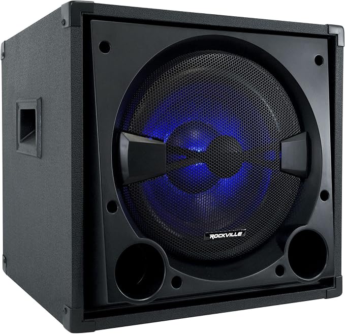 Rockville BASS Blaster 12 800W Powered Home Audio Subwoofer, Adjustable