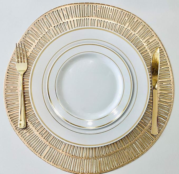 " OCCASIONS " 40 Plates Pack, Heavyweight Disposable Wedding Party Plastic