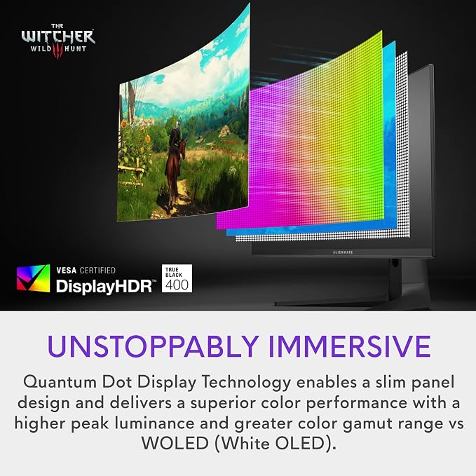 Alienware AW3423DWF Curved QD-OLED Gaming Monitor