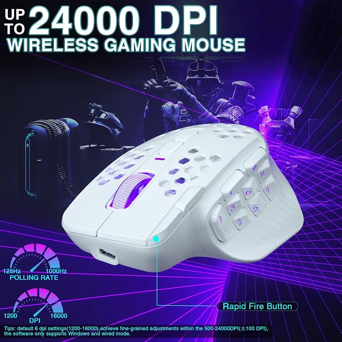 SM809 Pro Wireless MMO Gaming Mouse