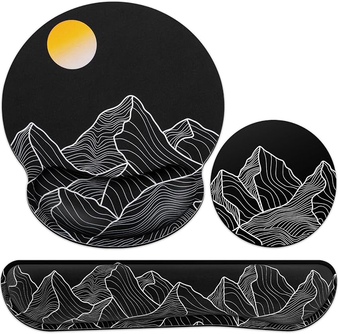 Ergonomic Keyboard Wrist Rest, Mouse Pad