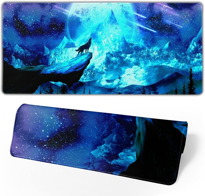 Gaming Mouse Pad Anime Mousepad Large Extended Wolves Gaming Mouse Mat