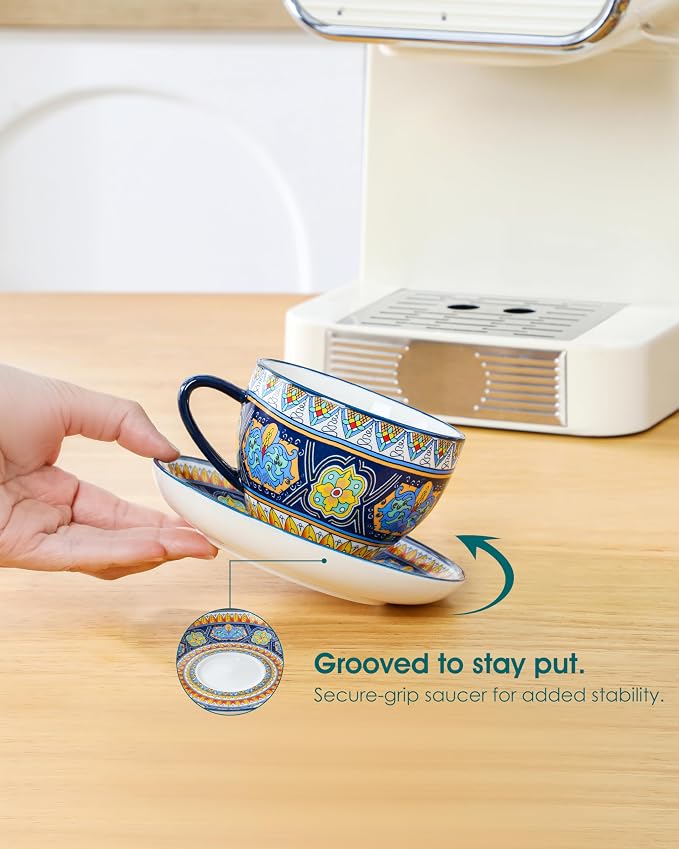 vancasso 8oz Porcelain Cappuccino Cups