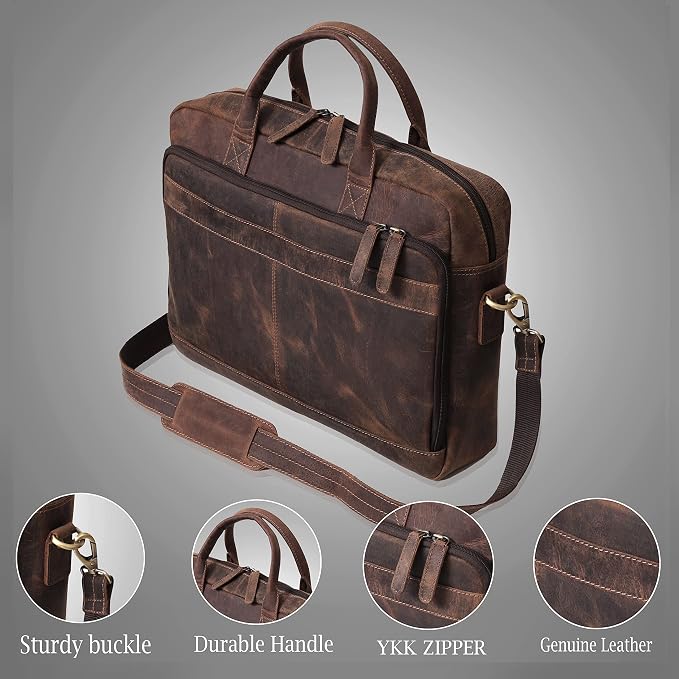 VC VINTAGE COUTURE Leather briefcase bag