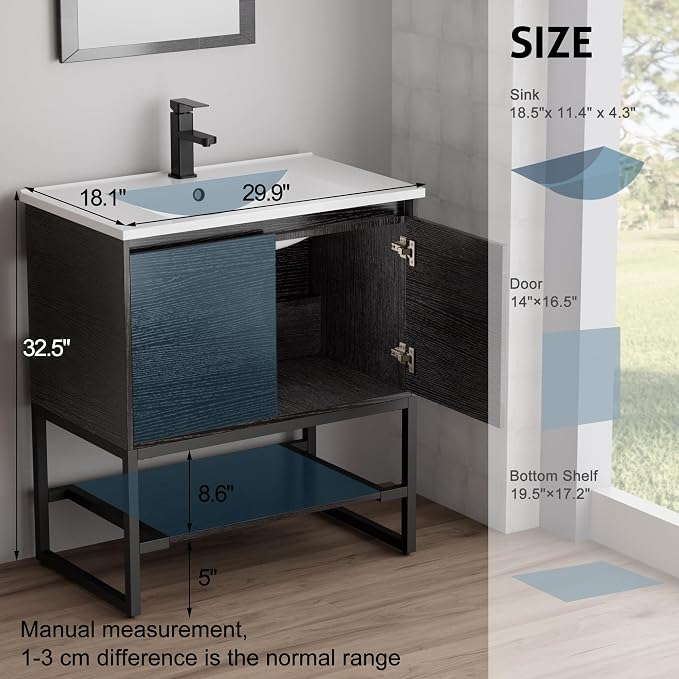 LUCKWIND 30" Bathroom Vanity