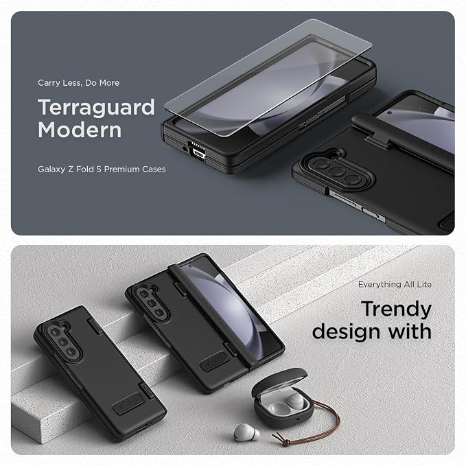 VRS DESIGN Phone Case for Galaxy Z Fold 5 5G, Premium Modern Neat Style Case