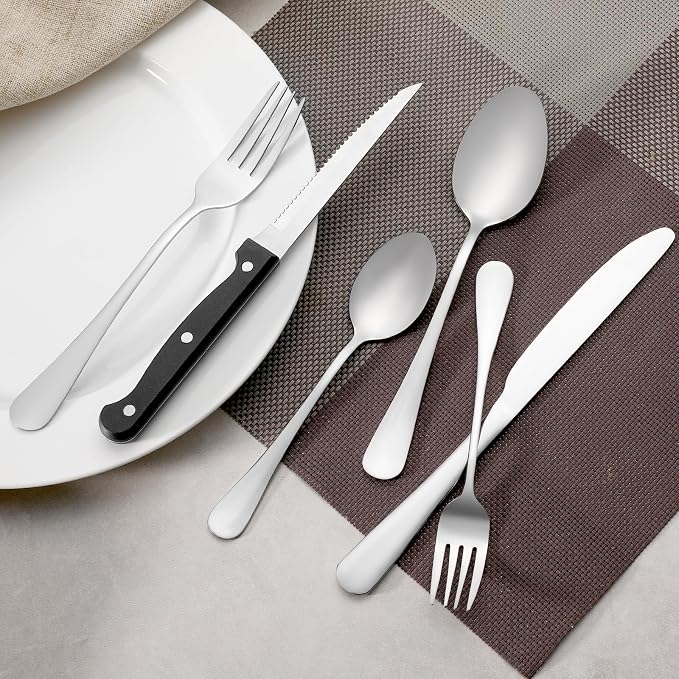 36 Piece Dinner Forks Set, Food-Grade Stainless Steel Forks Silverware