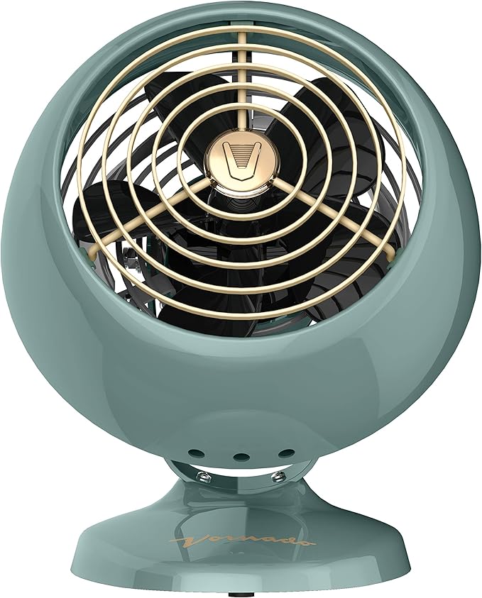 Vornado VFAN™ Mini Fan, Classic Vintage Fan, Retro Metal Air Circulator