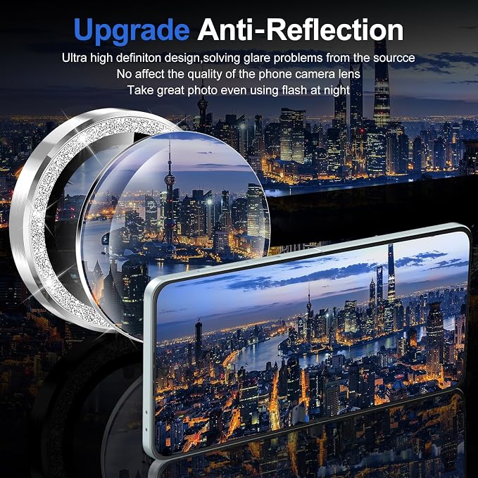 for Samsung Galaxy Z Flip 7 Camera Lens Protector, Individual Metal Ring