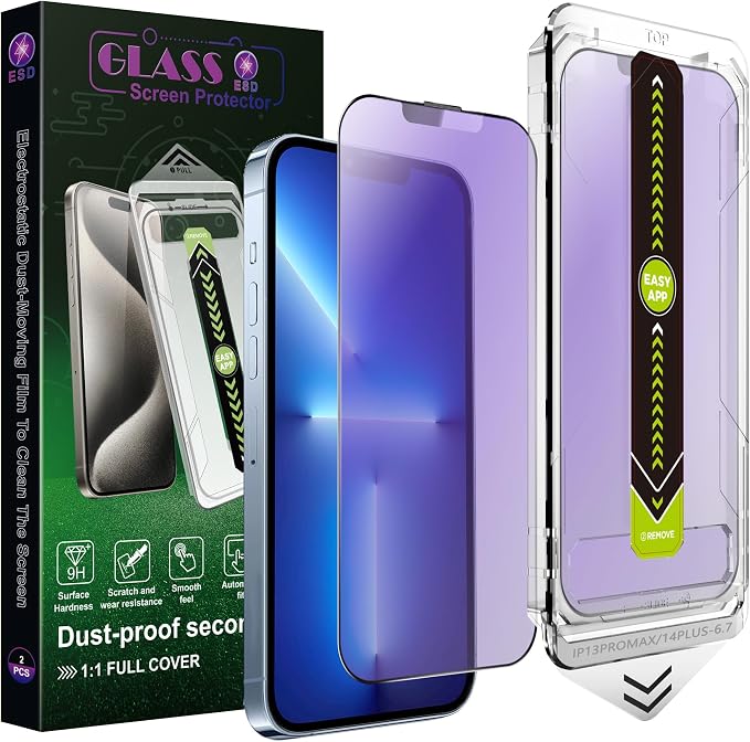 9H Tempered Glass, Anti-Glare, Full Coverage, Anti-Fingerprint, Auto Dust