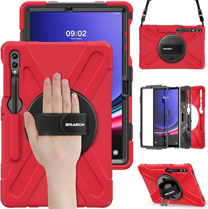 BRAECN for Galaxy Tab S10 Plus/S9 FE+/S9+/S7+/S8+/S7 FE 12.4 inch Case