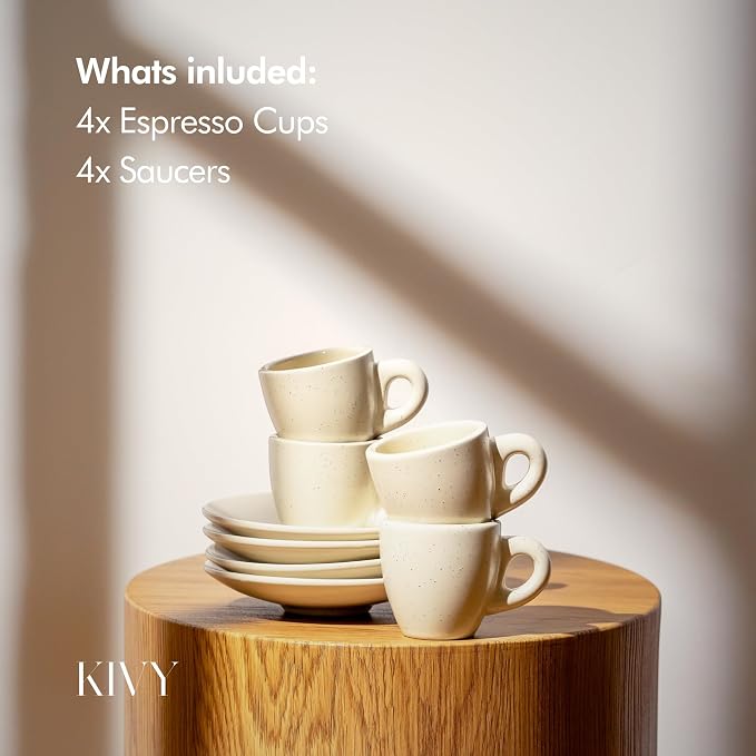 KIVY Espresso Cups Set 4x 3oz