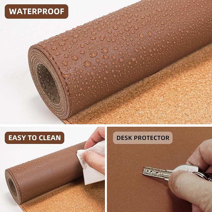 Leather Desk pad Protector, Large Desk mat