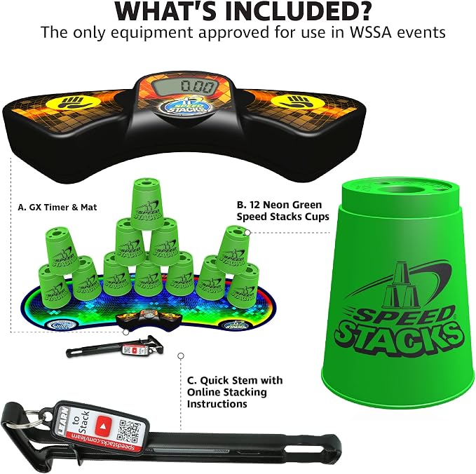 Speed Stacks | Sport Stacking Competitor, Neon Green