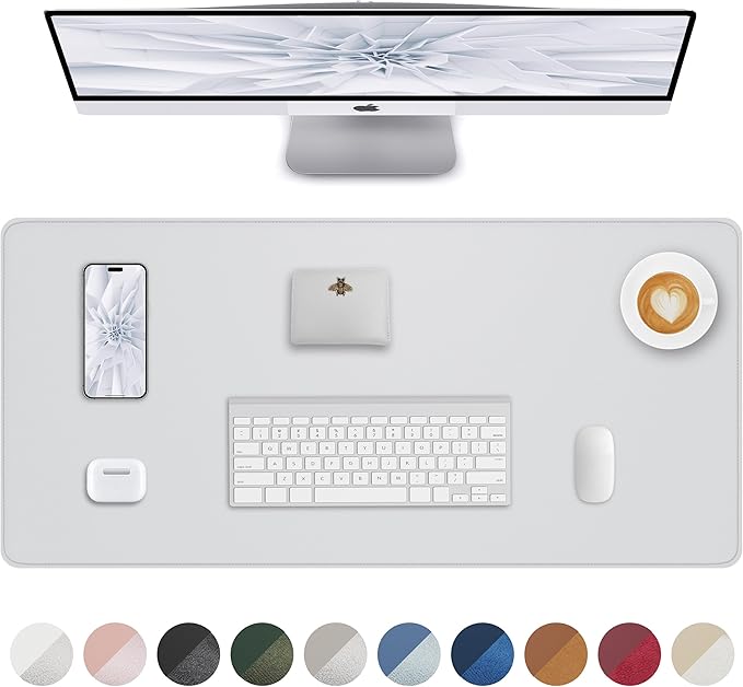 PU Leather Desk Mat Protector