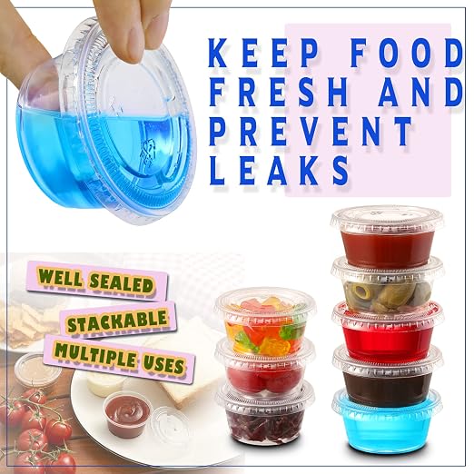 Jello Shot Cups, Small Plastic Containers