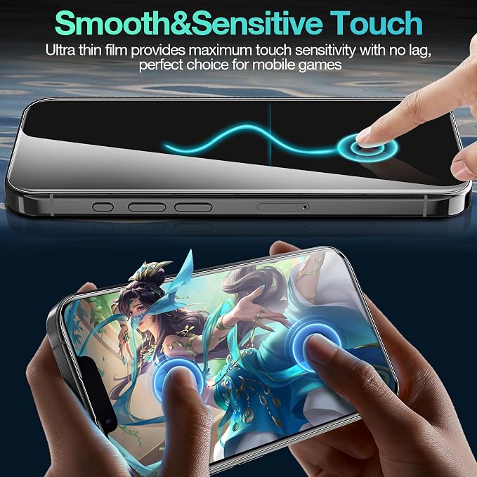 3 Pack Flexible Film for iPhone 16e Screen Protector, Invisible Thin, Never