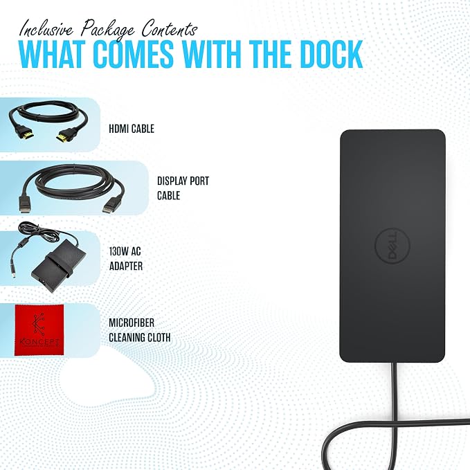 UD22 Dell Universal Docking Station USB-C/USB-A Supports Dual/Triple & 4