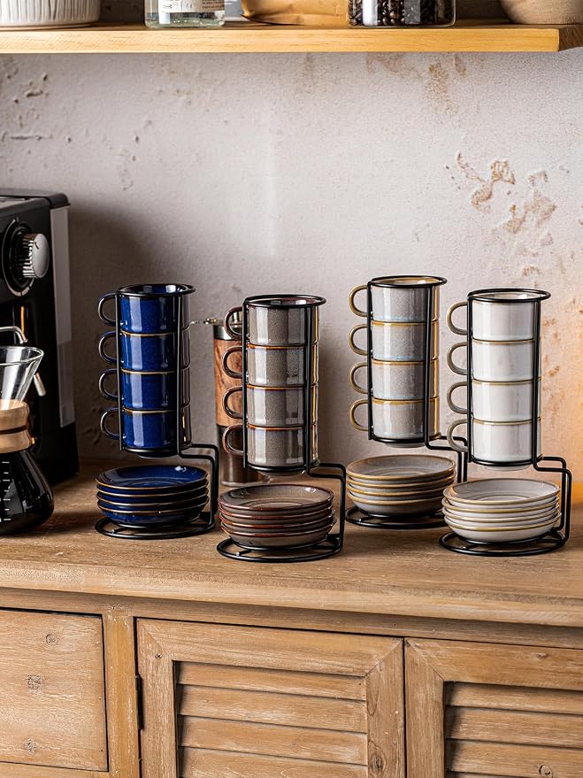Gomakren 2.5 Ounce Espresso Cups Set of 4