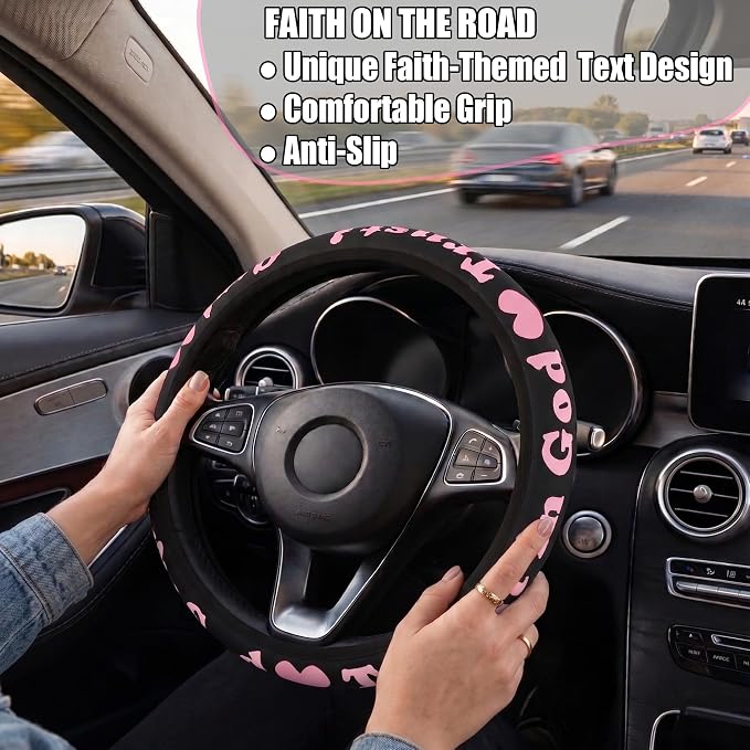 Christian Trust in God Car Steering Wheel Cover
