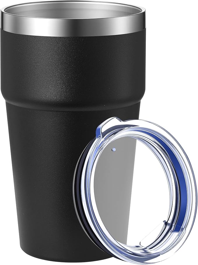 MEWAY 16oz Tumbler Double Wall Vacuum Insulated Travel Mug Bulk, Stainless