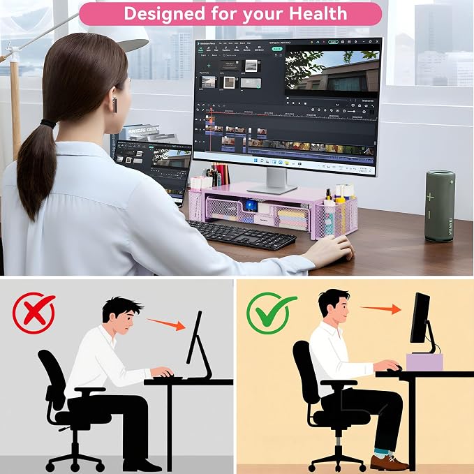 Computer Monitor Stand Riser
