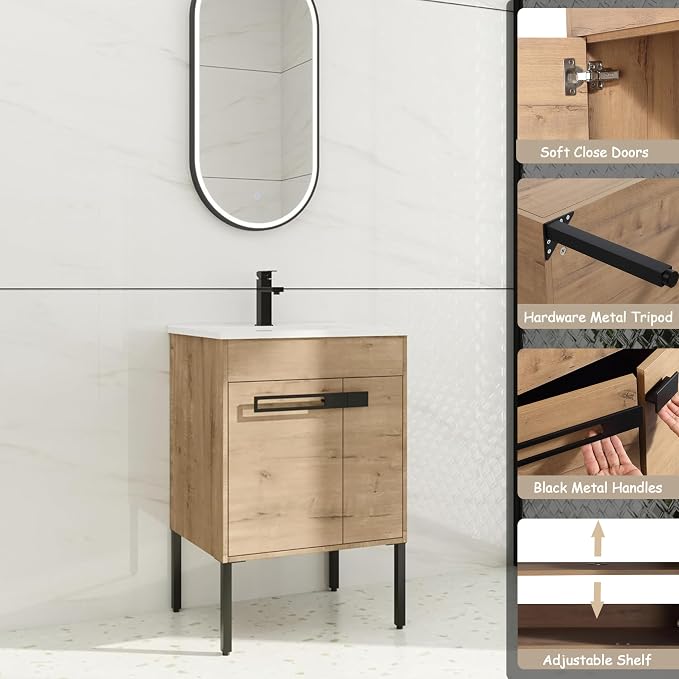 24 inch Bathroom Vanity with Sink