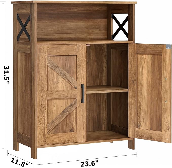 Farmhouse Bathroom Storage Cabinet
