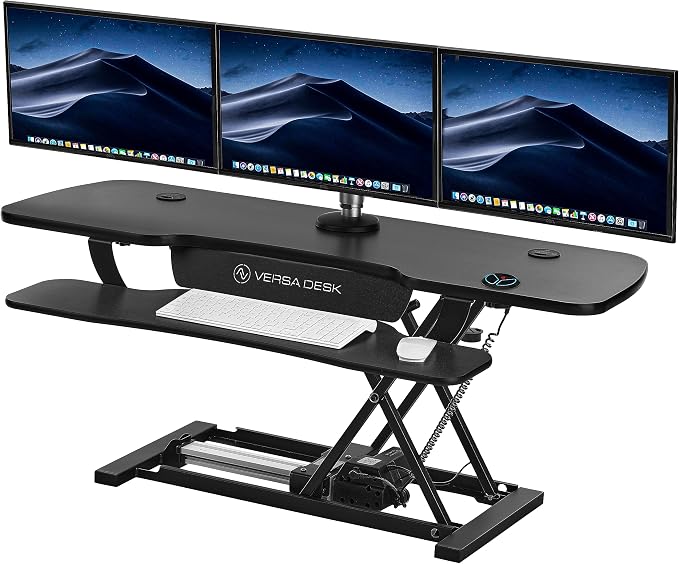 VERSADESK® PowerPro™ 48” x 24” Extra Wide Electric Sit-to-Stand Desk Converter
