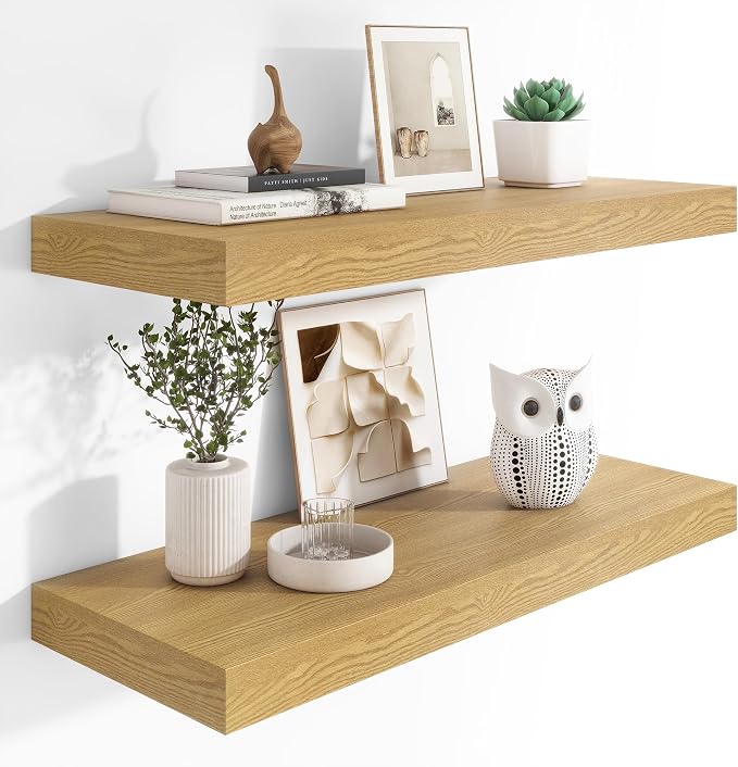 12" Deep Floating Shelves