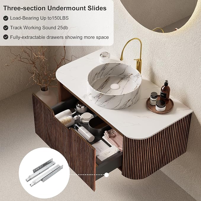 24" Floating Bathroom Vanity