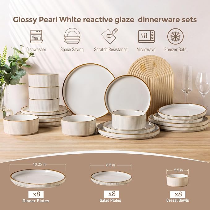 GBHOME Stoneware Dinnerware Sets