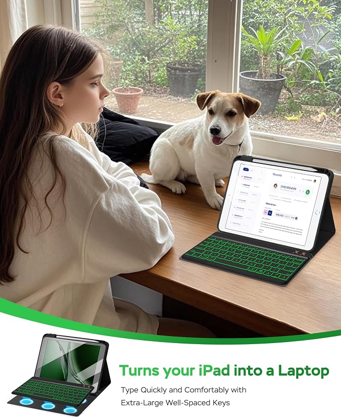 Keyboard Case for iPad 9th 8th 7th Generation 10.2"