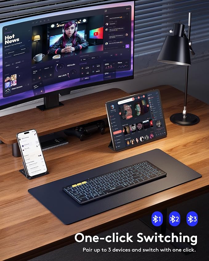 Samsers Foldable Bluetooth Keyboard
