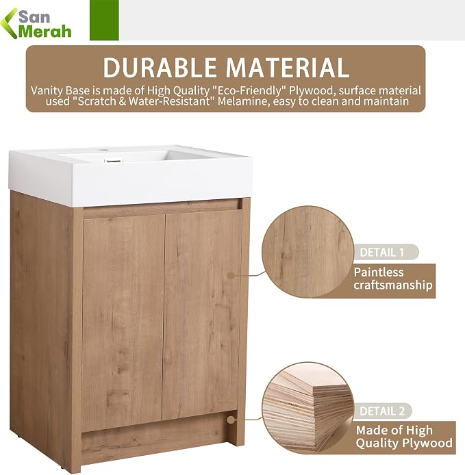 24 inch Bathroom Vanity with Sink
